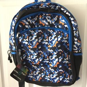 Star Point Black and Blue Childs Backpack NWT
